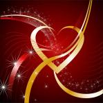 Bright background with heart