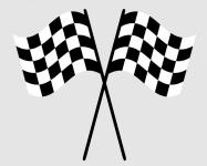 Banderas a cuadros de carreras