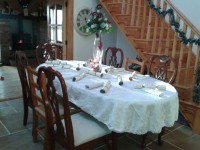 Table de dîner de Noël