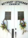 Church Doors With Flowers