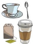 Café et clip art du thé