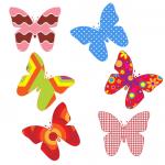 Färgglada fjärilar Clipart