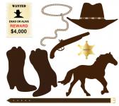 Cowboy Ikoner clip-art