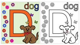 Dog Coloring Page D