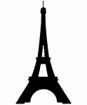 Eiffel Silhouet van de Toren Clipart