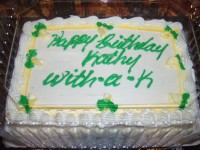 Ojíněný narozeninový dort chyba