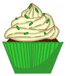 Green Mint Cupcake