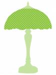Green Polka Dots Lamp Shade