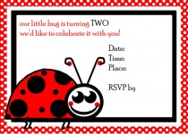 Ladybug 2. Geburtstag einladen