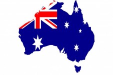 Karta över Australien