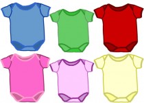 Multicolor bebé onesies