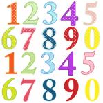 Colorful numbers Clip-art