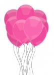 Różowy balon bunch