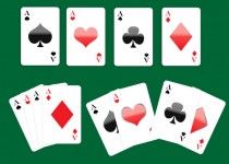 Jogando Aces Cartões