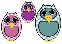 Polka dot clip art Owl