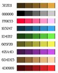 Sfumature color palette