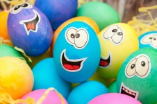 Smiley huevos de Pascua