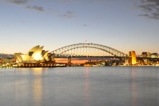 Sydney po západu slunce