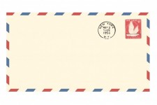 Envelope do correio aéreo do vintage