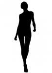 Camminare silhouette donna