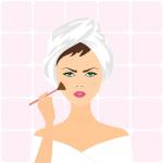 Woman Aplikování Make-up