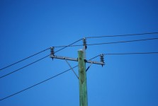 Poste de electricidad de Madera