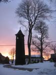 Bell Tower în timpul iernii