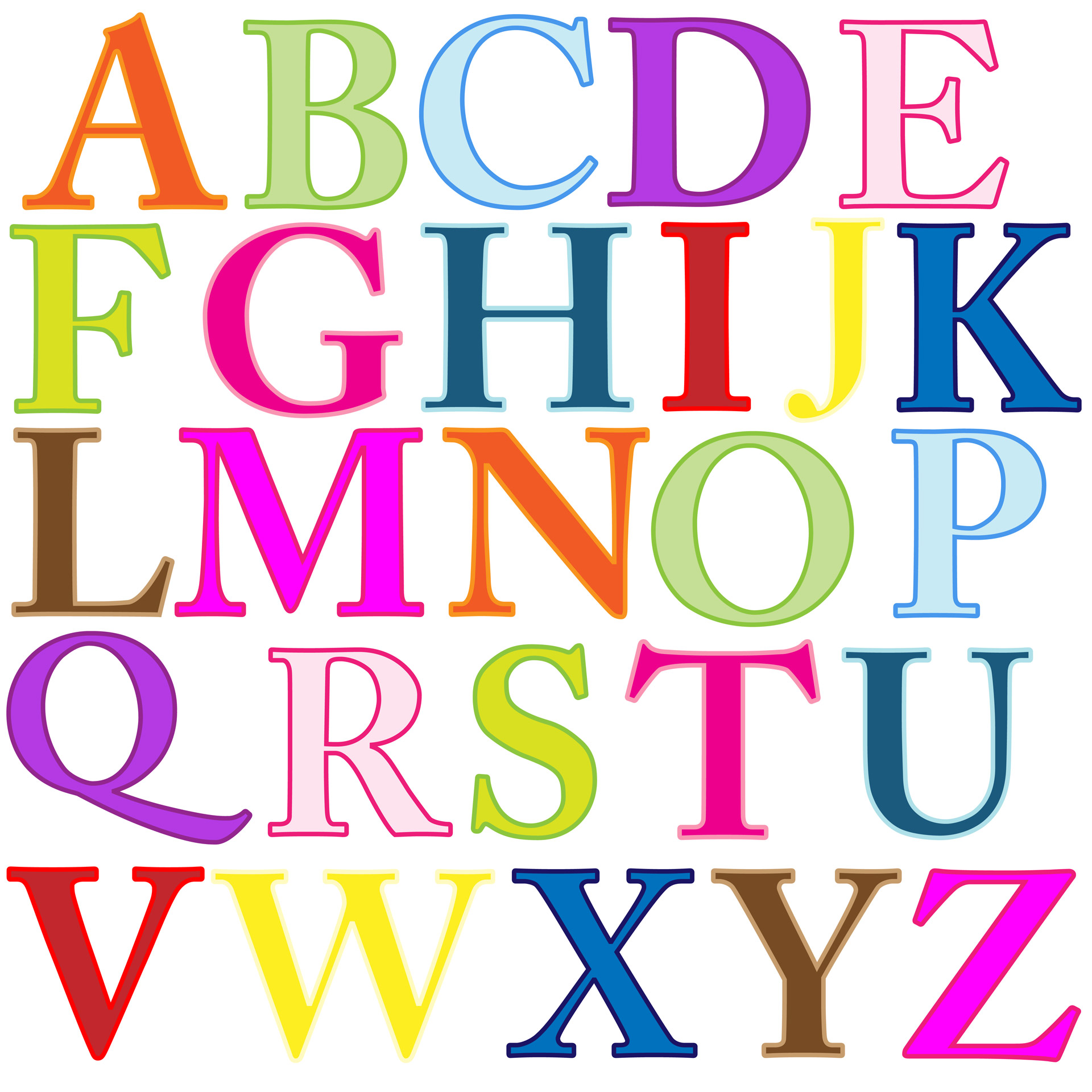 Alphabet Letters Colorful Free Stock Photo Public Domain Pictures