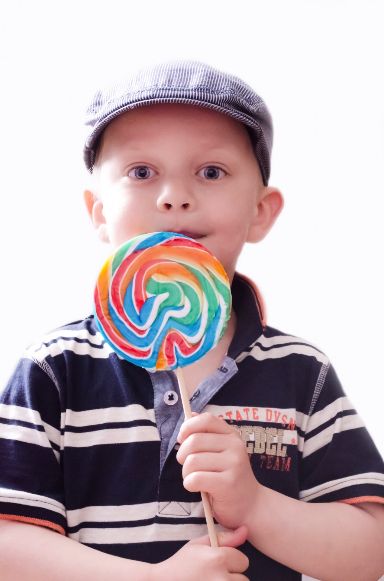 Child With Lollipop Free Stock Photo - Public Domain Pictures