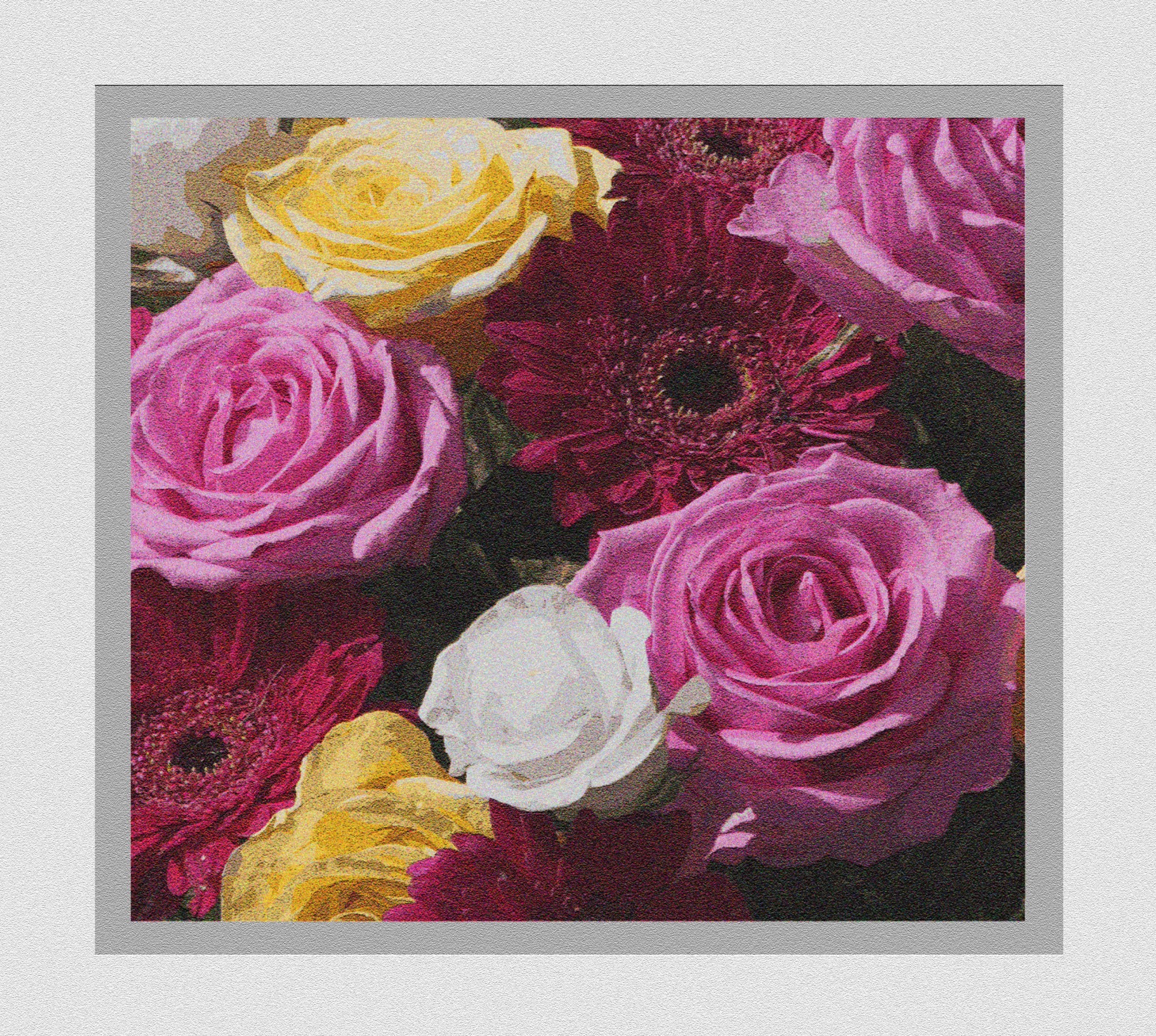 Rose Flowers Art Card