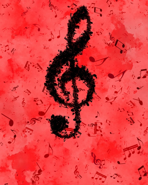Red Music Background Free Stock Photo - Public Domain Pictures