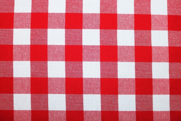 Fundo de padrão xadrez vermelho e branco