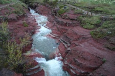 Cañón Red Rock de Alberta