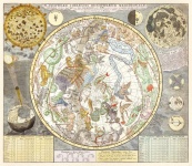 Harta astrală a stelelor vintage veche