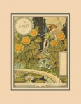 August Garden Antique Print