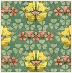 Flowers vintage pattern art