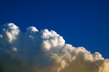 Bright white billowing cloud