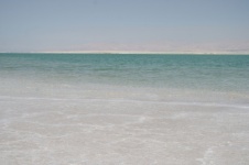 Dead Sea beach landscape