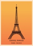 Eiffelova věž mezník plakát