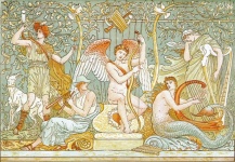 Art ancien ange sirène