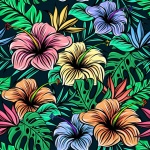 Floral design pattern