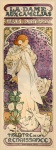 Kobieta Art Nouveau Art Vintage