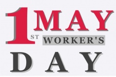 Glücklicher Arbeitertag am 1. Mai