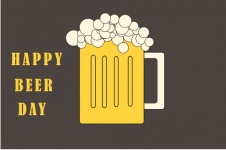 Clip-art feliz do dia da cerveja