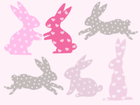 Collection of Easter bunnies