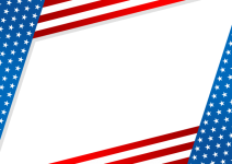Cornice bandiera americana
