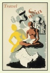 Poster di viaggio vintage India