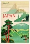Япония Винтаж туристический плакат
