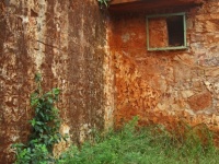 Old decaying fort walls