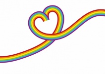 Coração arco-íris